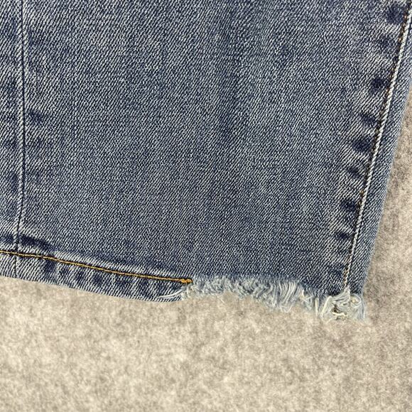 Peruvian Connection Cimarron Jean Womens 4 Medium Wash Button Fly Distressed Hem - Picture 7 of 16